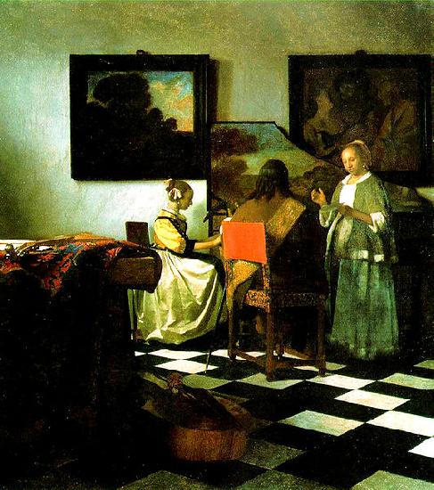 Johannes Vermeer The Concert oil painting image